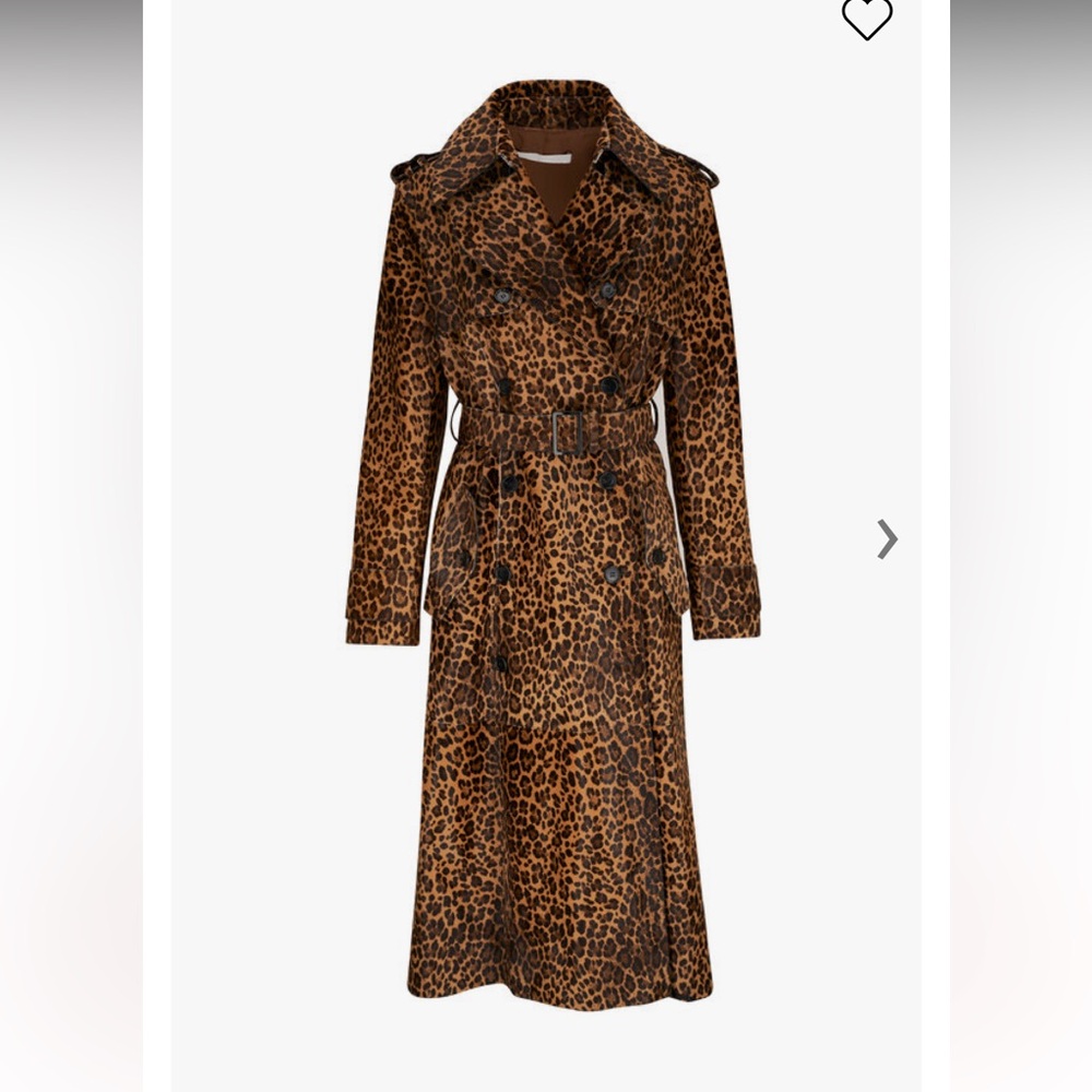 Calf fur lamb skin trench coat